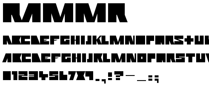 Rammr font