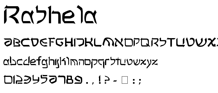 Rashela font