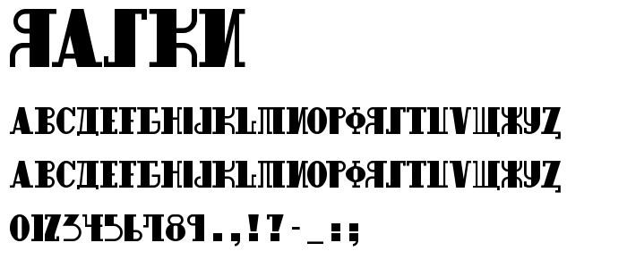 Raskn font