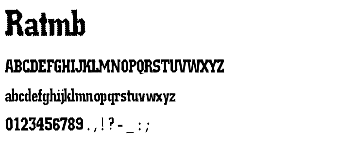 Ratmb font