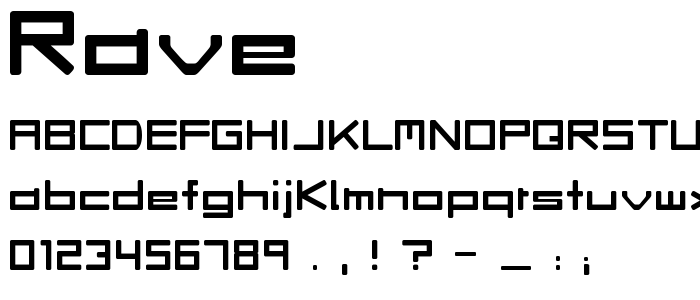 Rave font