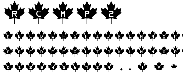 Rcmp2 font