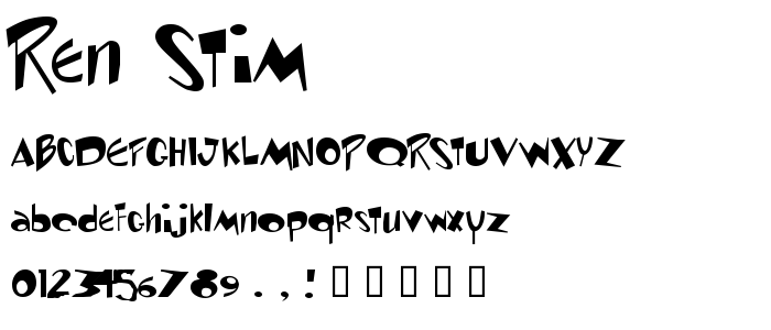 Ren_Stim font