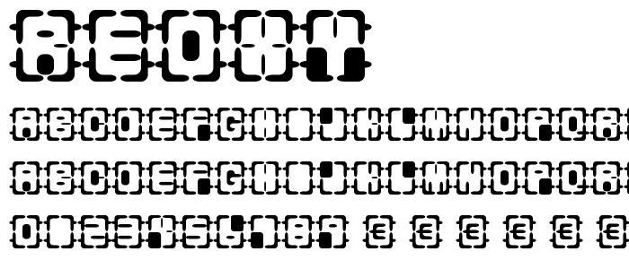 Reoxy font