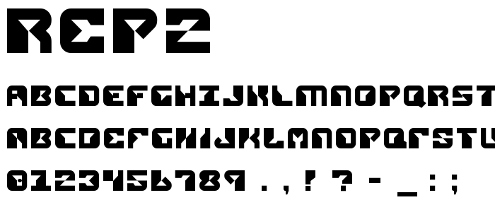 Rep2 font
