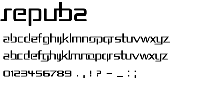 Repub2 font