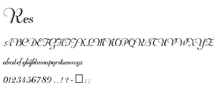 Res font