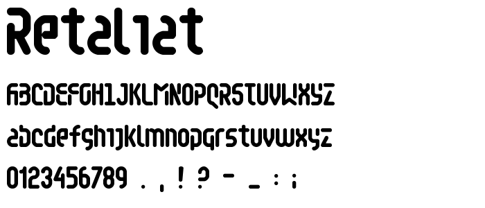 Retaliat font