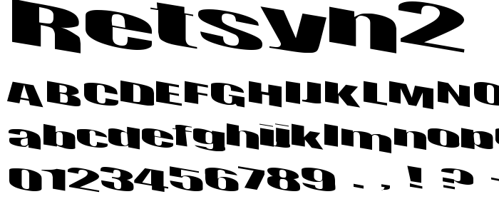 Retsyn2 font