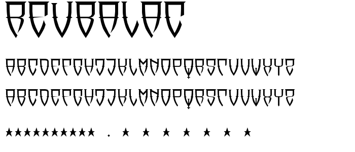 Reubalac font