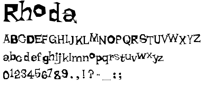 Rhoda font