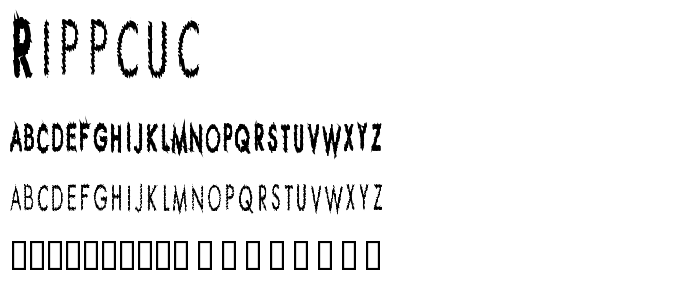 Rippcuc font