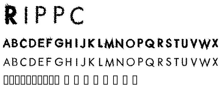 Rippc font