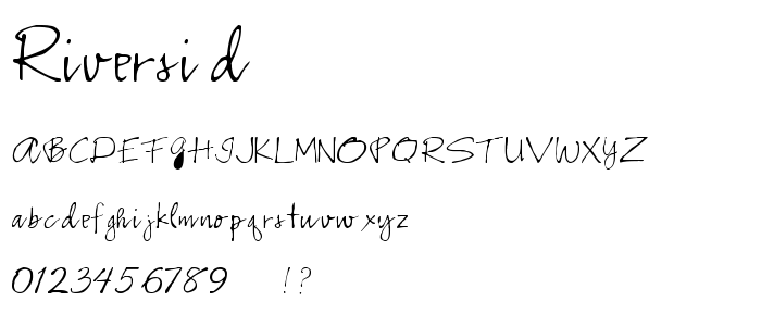 Riversid font