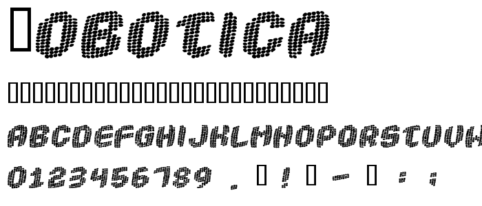 Robotica font