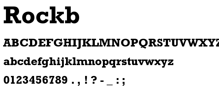 Rockb font