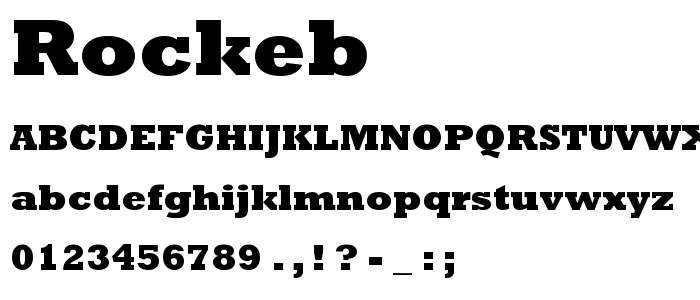 Rockeb font