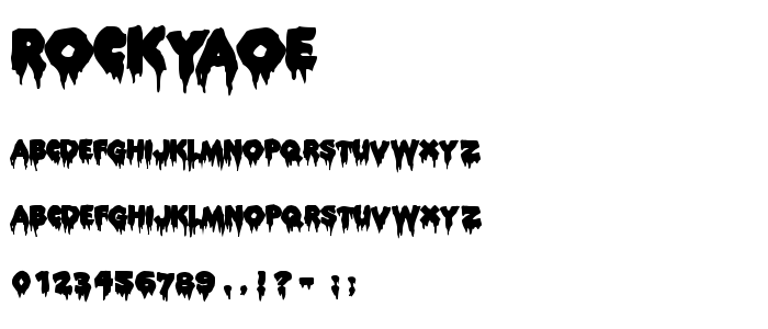 Rockyaoe font