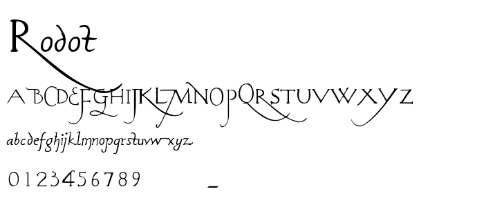 Rodot font