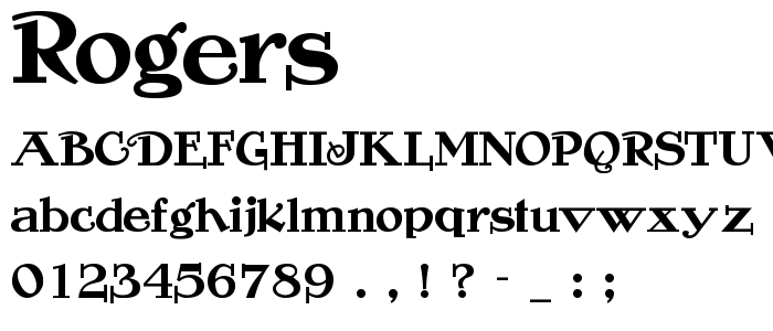 Rogers font