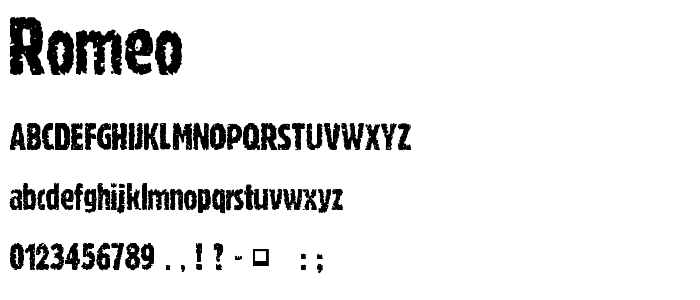 Romeo font