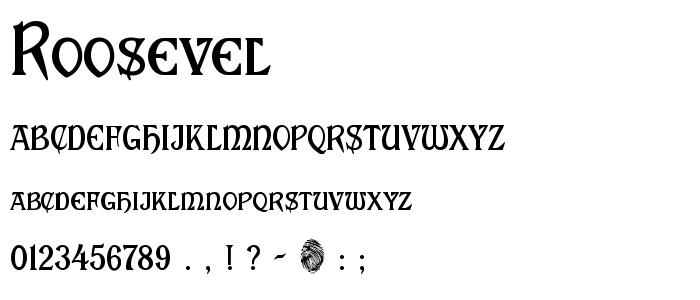 Roosevel font