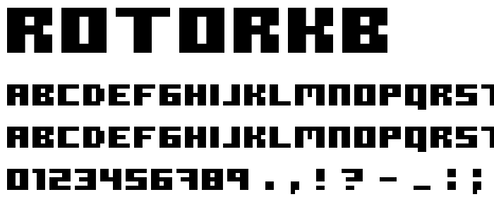 Rotorkb font