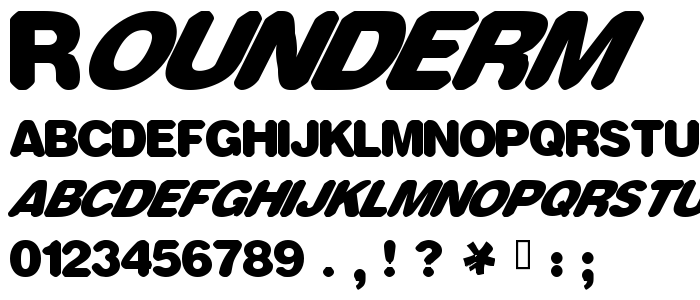 Rounderm font