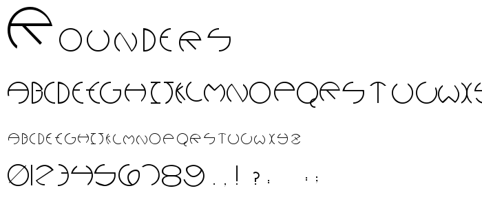 Rounders font