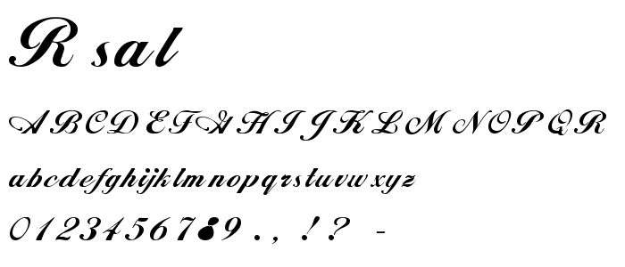 Rsalison font