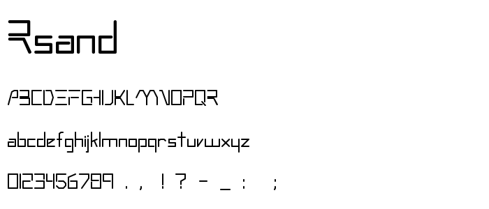 Rsandrom font