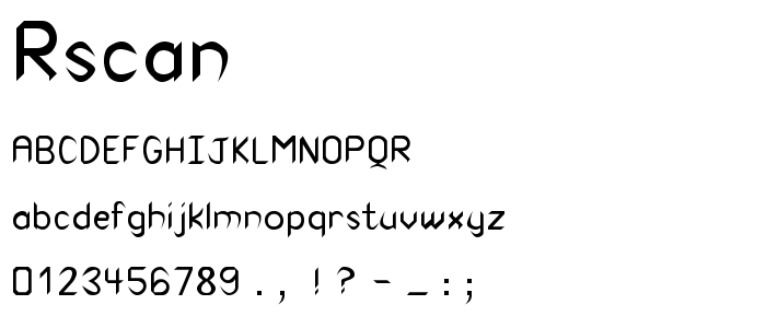 Rscanait font