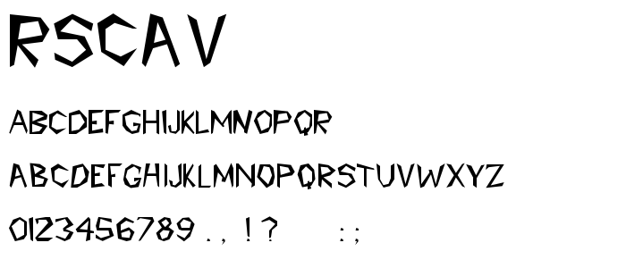 Rscavema font