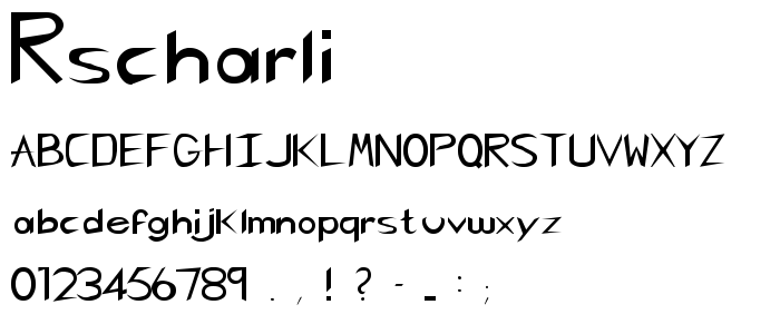 Rscharli font