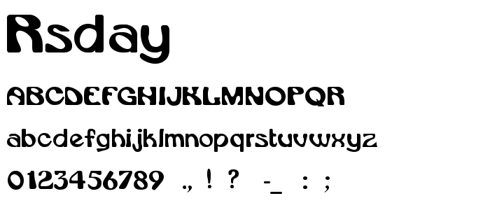 Rsdayton font