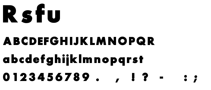 Rsfutura font