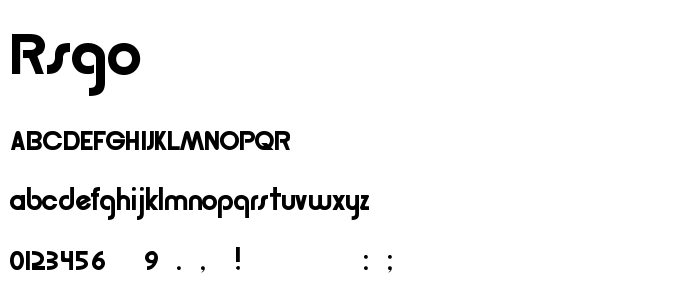 Rsgordon font