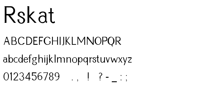 Rskathli font