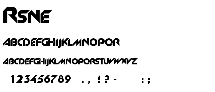Rsnewgar font