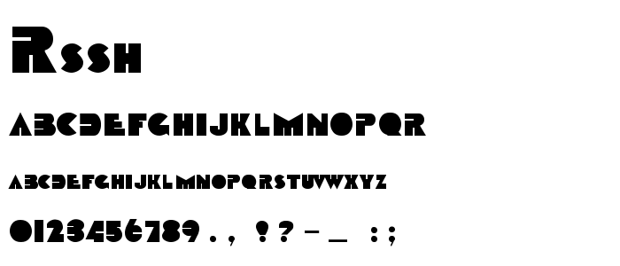 Rssharkt font