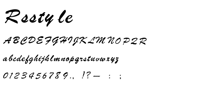 Rsstyle font