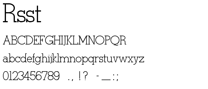 Rsstymie font