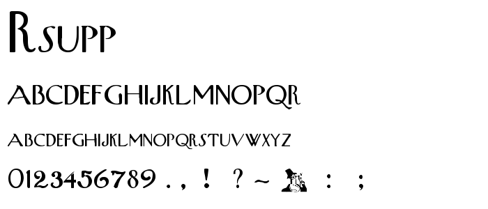 Rsupperw font