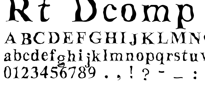 Rt_Dcomp font