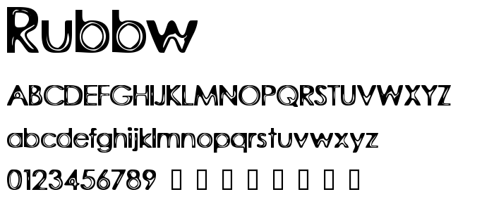 Rubbw font