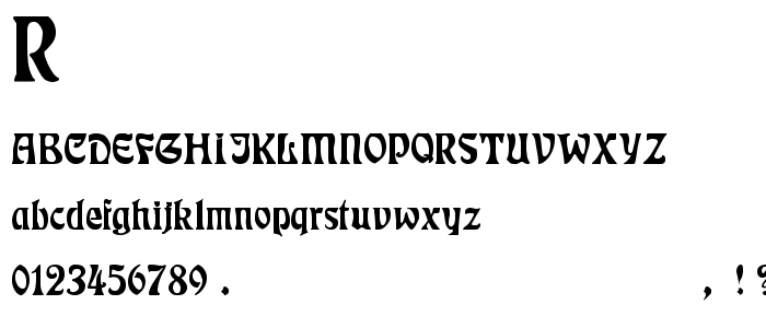 Rudelsbe font