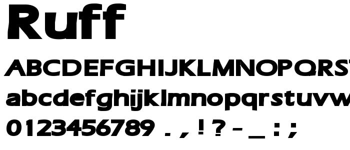 Ruff font