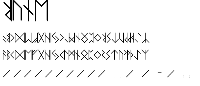Rune font