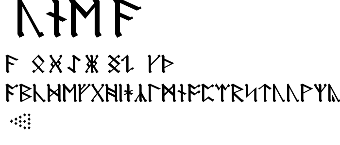 Rune_A font