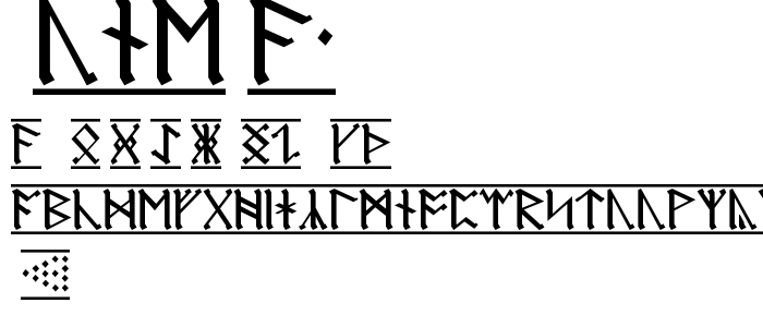 Rune_A1 font